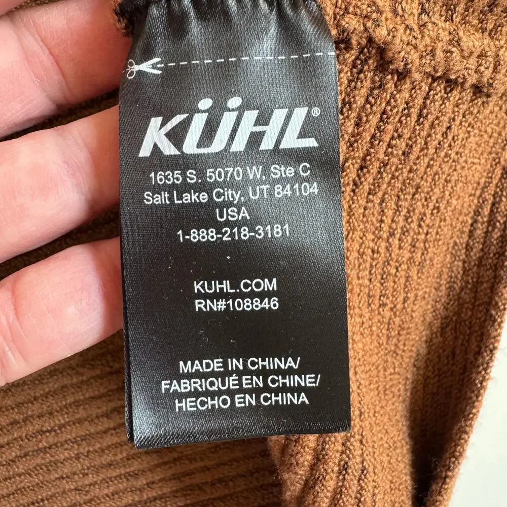 Kuhl Solace Turtleneck Sweater Women's Size Medium Brown Copper EUC 4406 Outdoor - Picture 11 of 13